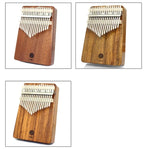 PURM Kalimba Piano à pouces, instrument de musique portable pour débutants, en bois d'acacia 17 tons, en acajou 17 tons, en acajou 21 tons