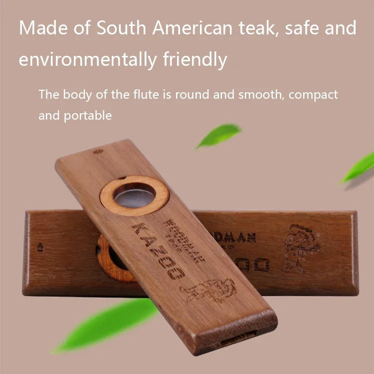 ADL07 Kazoo portable en bois pour la protection de l'environnement, ADL07 Kazoo