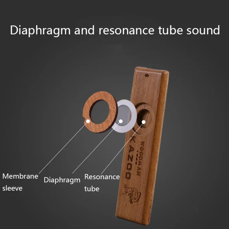 ADL07 Kazoo portable en bois pour la protection de l'environnement, ADL07 Kazoo