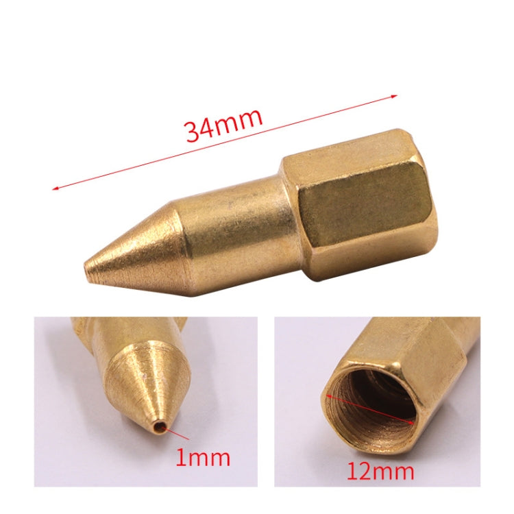 50 PCS Butter Machine Head Copper Universal Steel Tip Pneumatic Oil Grease Nipple, 50 PCS Grease Head