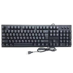 Clavier USB filaire pour ordinateur 108 touches, longueur du câble : 1,5 m, arabe simple, russe, français, espagnol