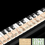 Autocollants pour clavier de piano M52 88/76/61/54/49 touches, motif arbre et girafe