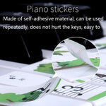 Autocollants pour clavier de piano M52 88/76/61/54/49 touches, motif arbre et girafe