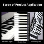 Autocollants pour clavier de piano M52 88/76/61/54/49 touches, motif arbre et girafe