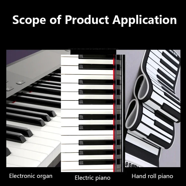 Autocollants pour clavier de piano M52 88/76/61/54/49 touches, motif arbre et girafe