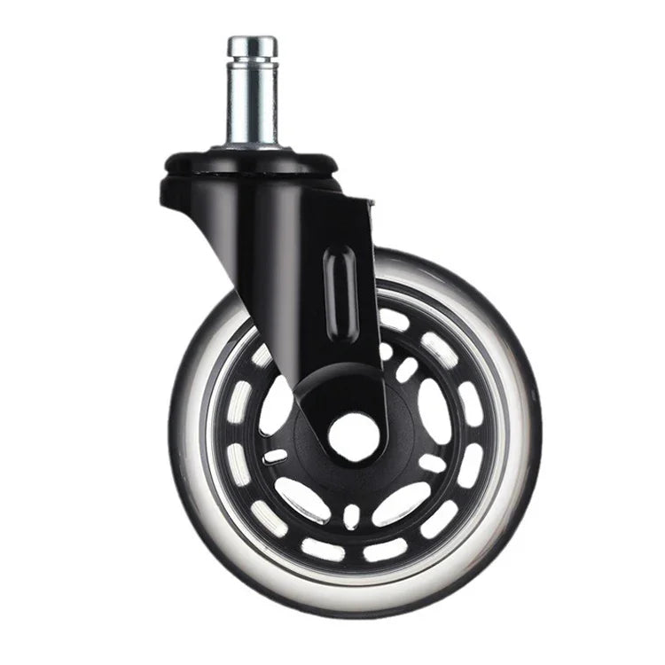 Roulettes universelles silencieuses en PU pour meubles et chaises de bureau, tailles : 3 pouces, 2 pouces, 2,5 pouces, 3 pouces