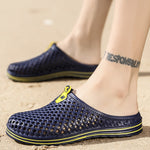 Chaussures d'été X902 pour la plage, tongs antidérapantes, chaussons pour couple, chaussures à trous pour homme, taille 45