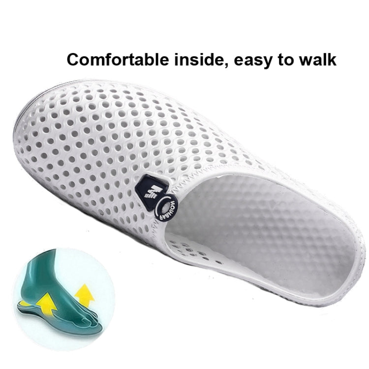 Chaussures d'été X902 pour la plage, tongs antidérapantes, chaussons pour couple, chaussures à trous pour homme, taille 45