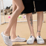 Chaussures d'été X902 pour la plage, tongs antidérapantes, chaussons pour couple, chaussures à trous pour homme, taille 45