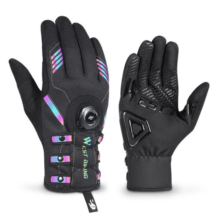 WEST BIKING Gants de cyclisme respirants à doigts longs autobloquants avec boucle, M, L, XL, 2XL
