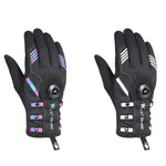 WEST BIKING Gants de cyclisme respirants à doigts longs autobloquants avec boucle, M, L, XL, 2XL