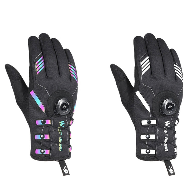 WEST BIKING Gants de cyclisme respirants à doigts longs autobloquants avec boucle, M, L, XL, 2XL