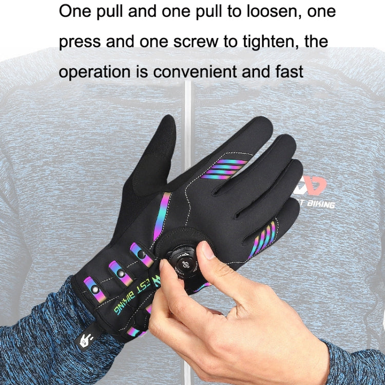 WEST BIKING Gants de cyclisme respirants à doigts longs autobloquants avec boucle, M, L, XL, 2XL