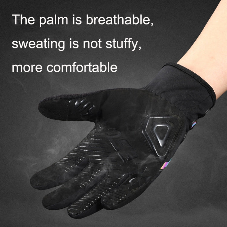 WEST BIKING Gants de cyclisme respirants à doigts longs autobloquants avec boucle, M, L, XL, 2XL