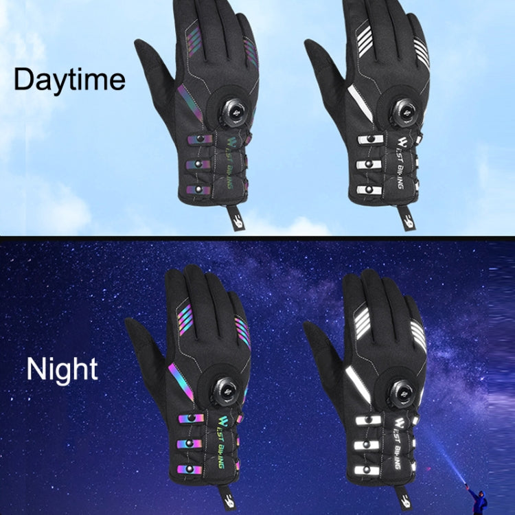 WEST BIKING Gants de cyclisme respirants à doigts longs autobloquants avec boucle, M, L, XL, 2XL