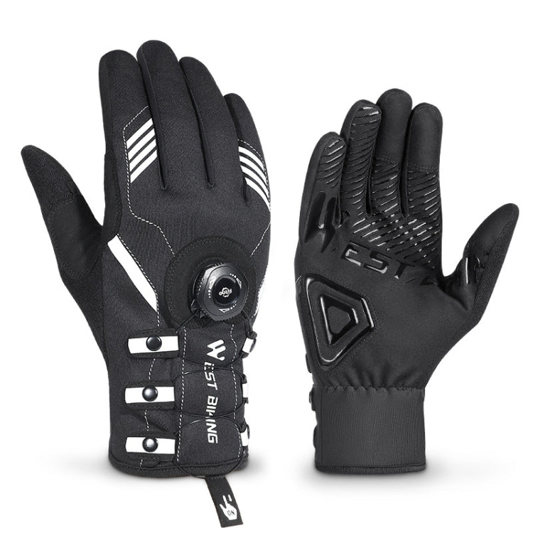WEST BIKING Gants de cyclisme respirants à doigts longs autobloquants avec boucle, M, L, XL, 2XL