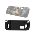 Étui en silicone PGTECH pour console de jeux Steam Deck, avec particules antidérapantes, noir.