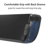 Étui en silicone PGTECH pour console de jeux Steam Deck, avec particules antidérapantes, noir.