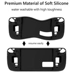 Étui en silicone PGTECH pour console de jeux Steam Deck, avec particules antidérapantes, noir.