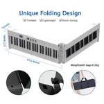 Piano électrique pliable et intelligent portable à 88 touches, prise européenne