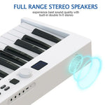 Piano électrique pliable et intelligent portable à 88 touches, prise européenne