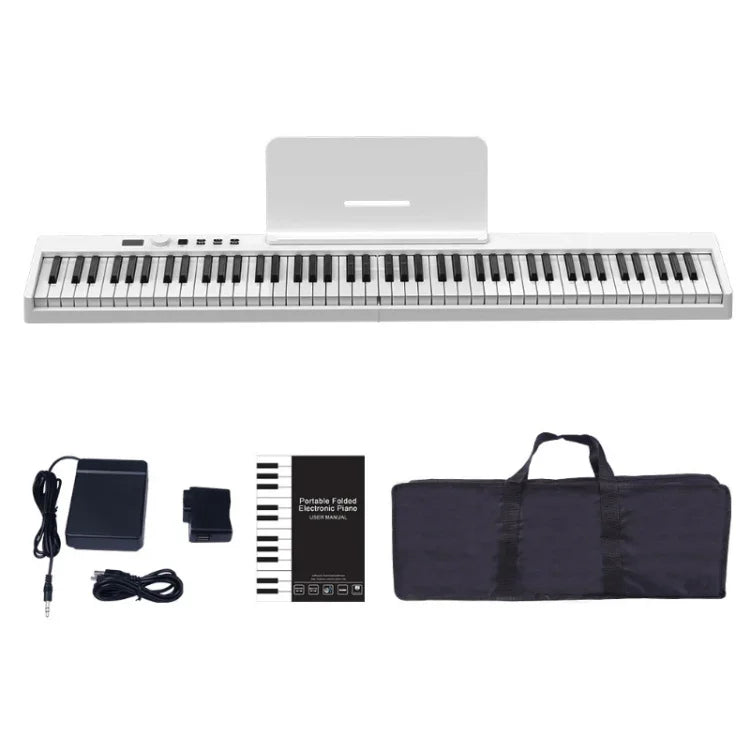 Piano électrique pliable et intelligent portable à 88 touches, prise européenne