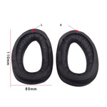 2 PCS Cache-écouteurs pour Sennheiser GSP300 GSP370 GSP350,Style :, Cuir protéiné, Cuir d'agneau, Bandeau noir, Bandeau rouge, Bandeau bleu, Tissu maillé