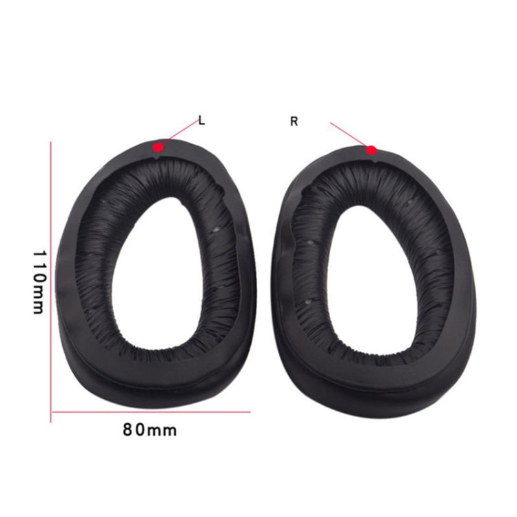 2 PCS Cache-écouteurs pour Sennheiser GSP300 GSP370 GSP350,Style :, Cuir protéiné, Cuir d'agneau, Bandeau noir, Bandeau rouge, Bandeau bleu, Tissu maillé