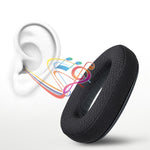 2 PCS Cache-écouteurs pour Sennheiser GSP300 GSP370 GSP350,Style :, Cuir protéiné, Cuir d'agneau, Bandeau noir, Bandeau rouge, Bandeau bleu, Tissu maillé