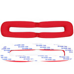 2 PCS Cache-écouteurs pour Sennheiser GSP300 GSP370 GSP350,Style :, Cuir protéiné, Cuir d'agneau, Bandeau noir, Bandeau rouge, Bandeau bleu, Tissu maillé