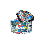 Lunettes vidéo de vol avec bandeau couleur graffiti et sangle fixe pour lunettes DJI FPV V2, sangle, sangle + câble d'alimentation, sangle + câble d'alimentation + coussinet