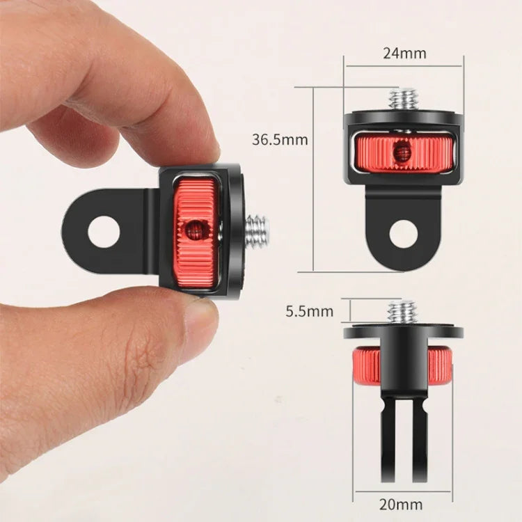 Adaptateur trépied à vis 1/4 pouce pour GoPro 10, 9, 8, 7 / Eken / Insta360 One XR