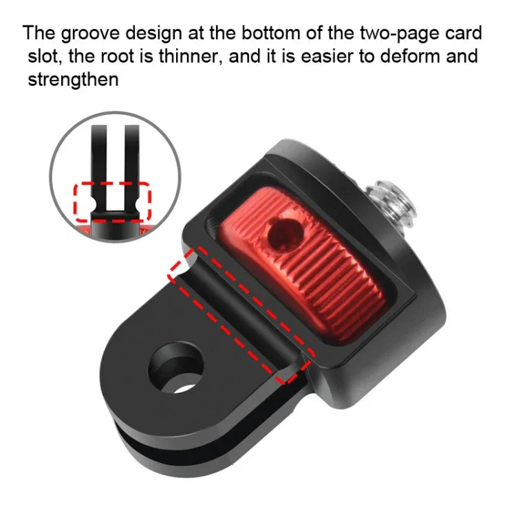 Adaptateur trépied à vis 1/4 pouce pour GoPro 10, 9, 8, 7 / Eken / Insta360 One XR