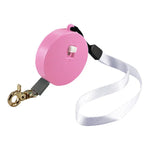 Laisse rétractable automatique pour chien, petit rétracteur pour animaux de compagnie, 2m carré bleu, 2m rond blanc, 2m rond rose, 2m rond bleu, 2m carré blanc, 2m carré rose