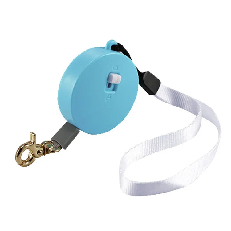 Laisse rétractable automatique pour chien, petit rétracteur pour animaux de compagnie, 2m carré bleu, 2m rond blanc, 2m rond rose, 2m rond bleu, 2m carré blanc, 2m carré rose