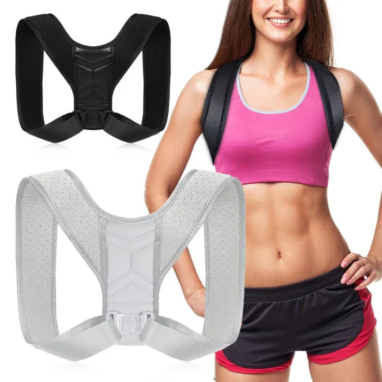 Ceinture de correction de posture respirante invisible, correcteur dorsal réglable, Taille :, M (Noir), S (Gris), L (Gris)