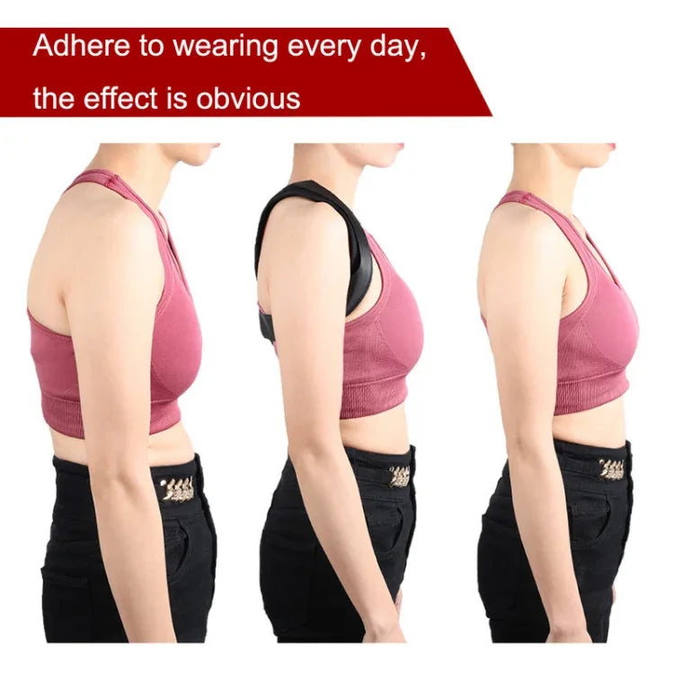 Ceinture de correction de posture respirante invisible, correcteur dorsal réglable, Taille :, M (Noir), S (Gris), L (Gris)