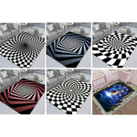 Tapis de salon géométrique visuel rectangulaire stéréo 3D, 40x60cm, 50x80cm, 60x90cm, 80x120cm, 80x160cm, 120x160cm, 140x200cm