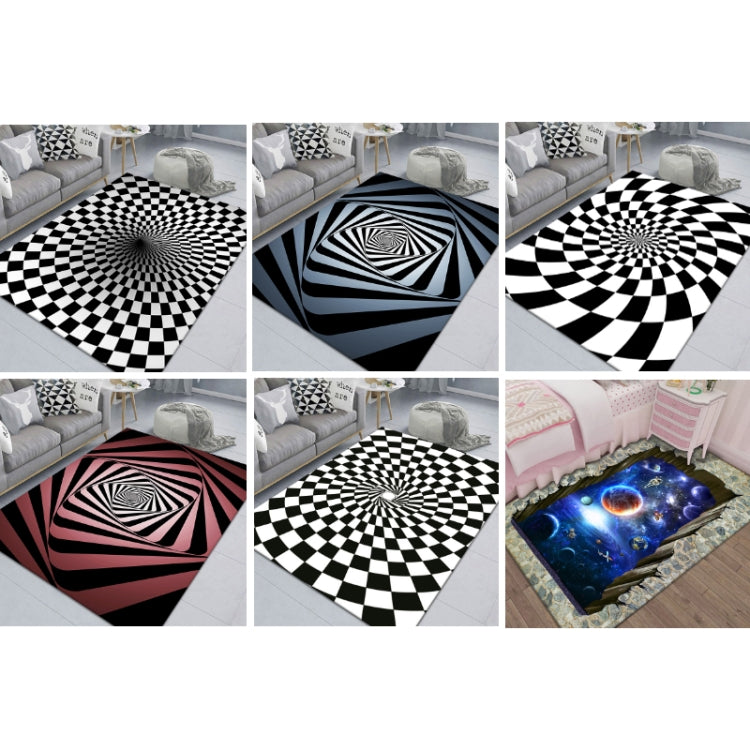 Tapis de salon géométrique visuel rectangulaire stéréo 3D, 40x60cm, 50x80cm, 60x90cm, 80x120cm, 80x160cm, 120x160cm, 140x200cm
