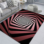 Tapis de salon géométrique visuel rectangulaire stéréo 3D, 40x60cm, 50x80cm, 60x90cm, 80x120cm, 80x160cm, 120x160cm, 140x200cm
