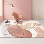 Tapis de salon géométrique abstrait moderne sous table basse, 50x80cm, 60x90cm