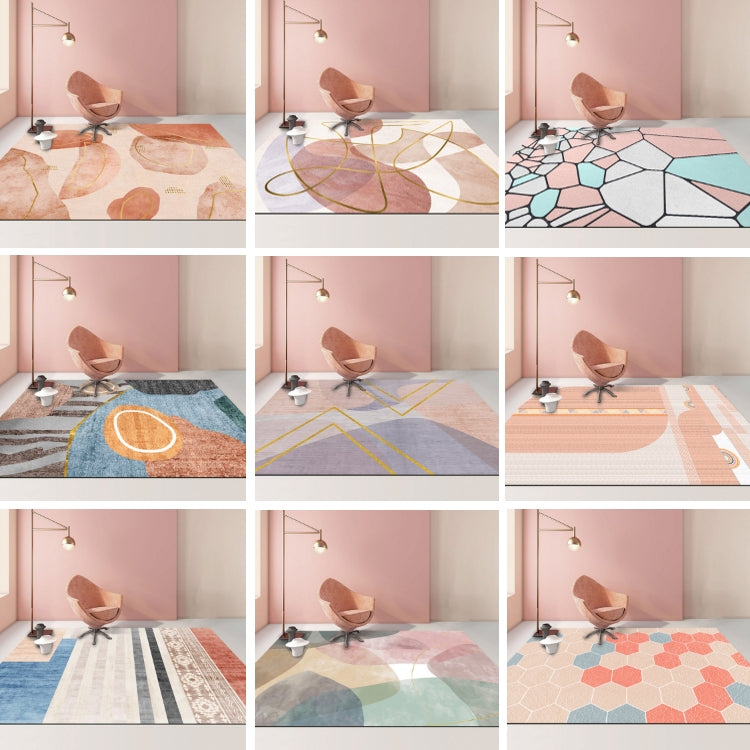 Tapis de salon géométrique abstrait moderne, coussin de table basse, 80x120cm, 80x160cm