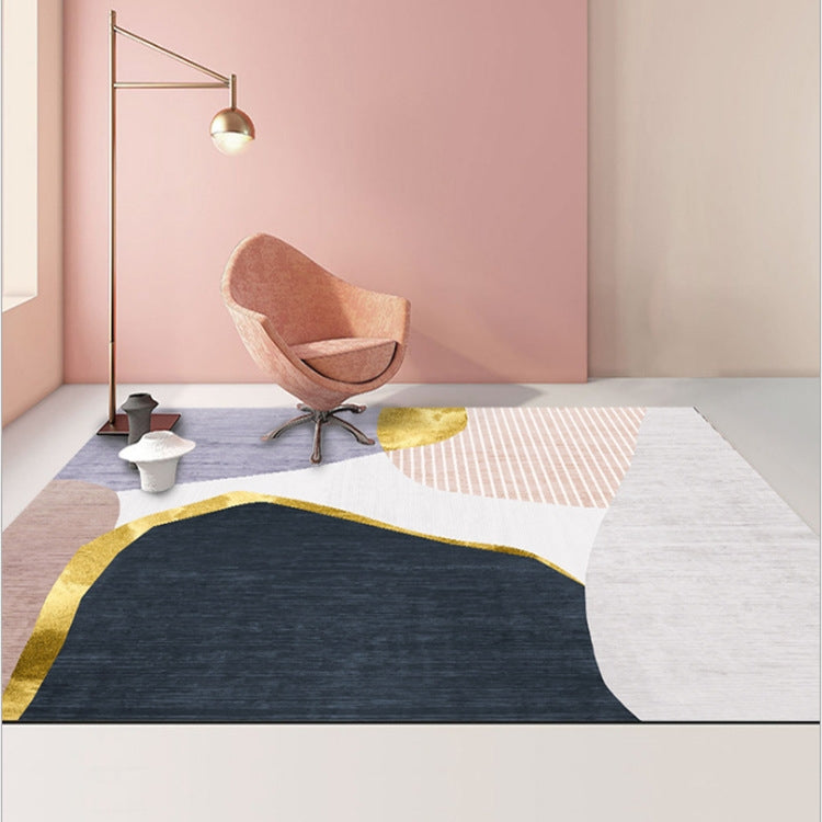 Tapis de salon géométrique abstrait moderne, coussin de table basse, 80x120cm, 80x160cm