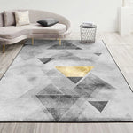 Tapis de salon géométrique abstrait moderne, coussin de table basse, 80x120cm, 80x160cm