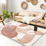 Tapis de salon géométrique abstrait moderne, coussin de table basse, 80x120cm, 80x160cm