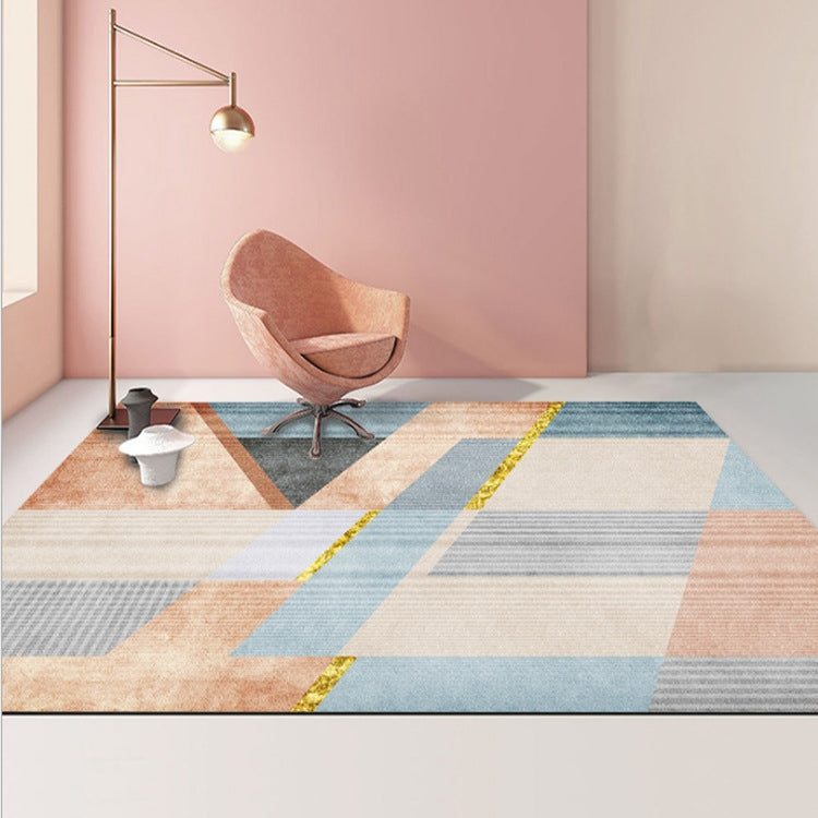Tapis de Salon Géométrique Abstrait Moderne, Coussin de Table Basse, 80x200cm, 120x160cm