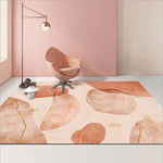 Tapis de salon géométrique abstrait moderne, coussin de table basse, 140x200cm