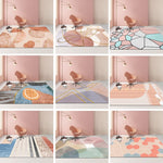 Tapis de salon géométrique abstrait moderne, coussin de table basse, 140x200cm