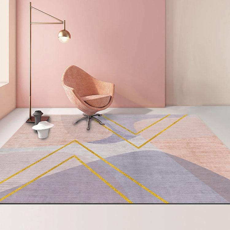 Tapis de salon géométrique abstrait moderne, coussin de table basse, 140x200cm