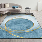 Tapis de salon géométrique abstrait moderne, coussin de table basse, 140x200cm